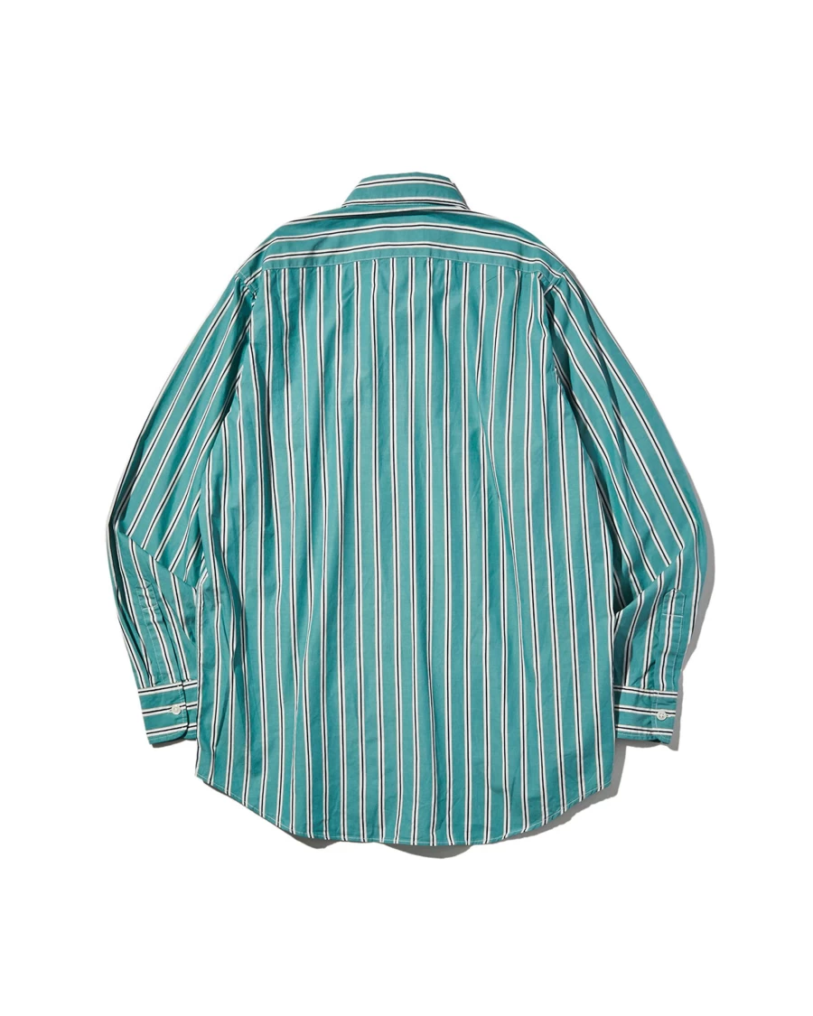 Battenwear Men's Teal Stripe Scout Shirt - Classic Casual Top for Men