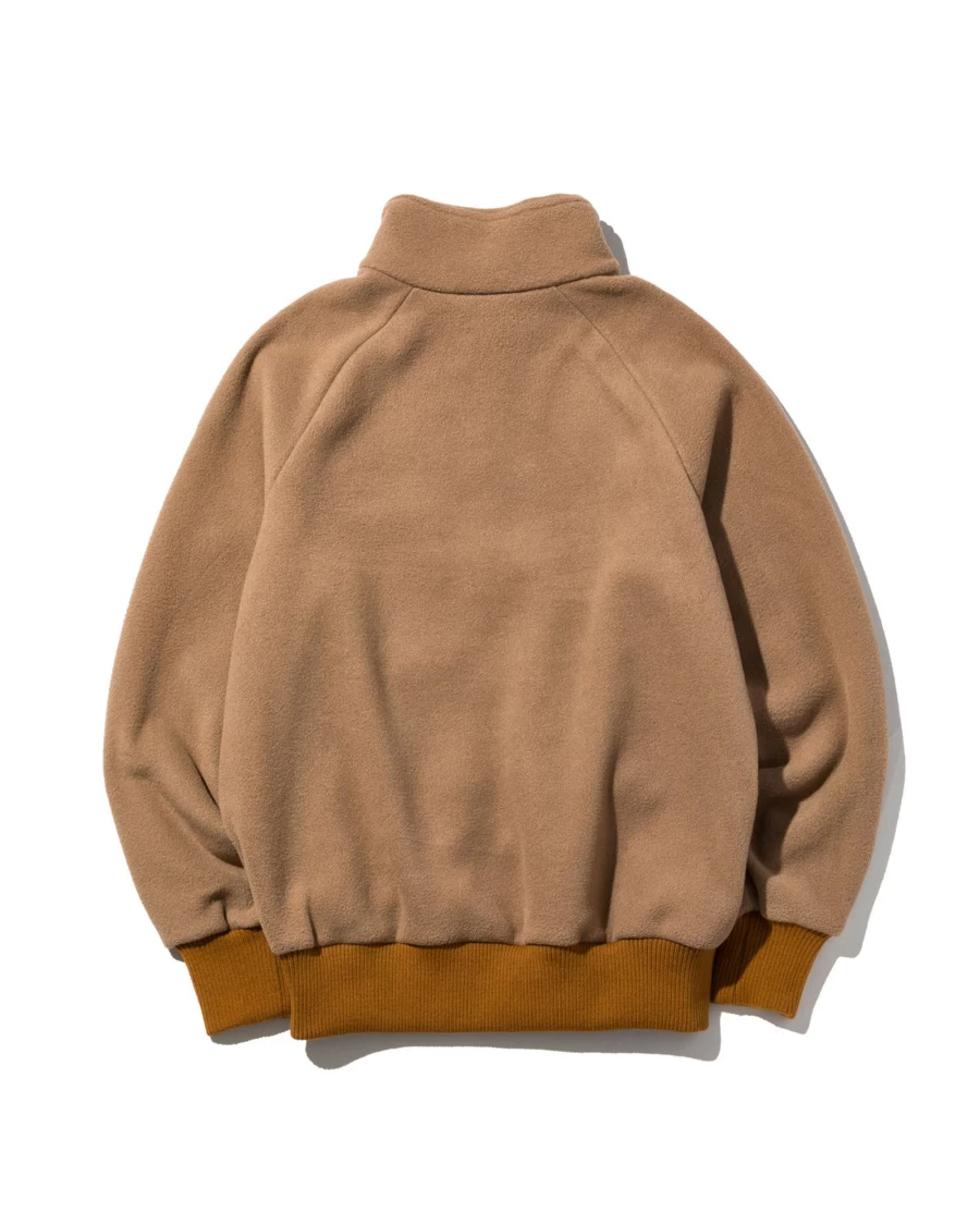 Battenwear Men's Cappuccino Warm-Up Fleece Jacket - Cozy Winter Pullover for Outdoor Activities
