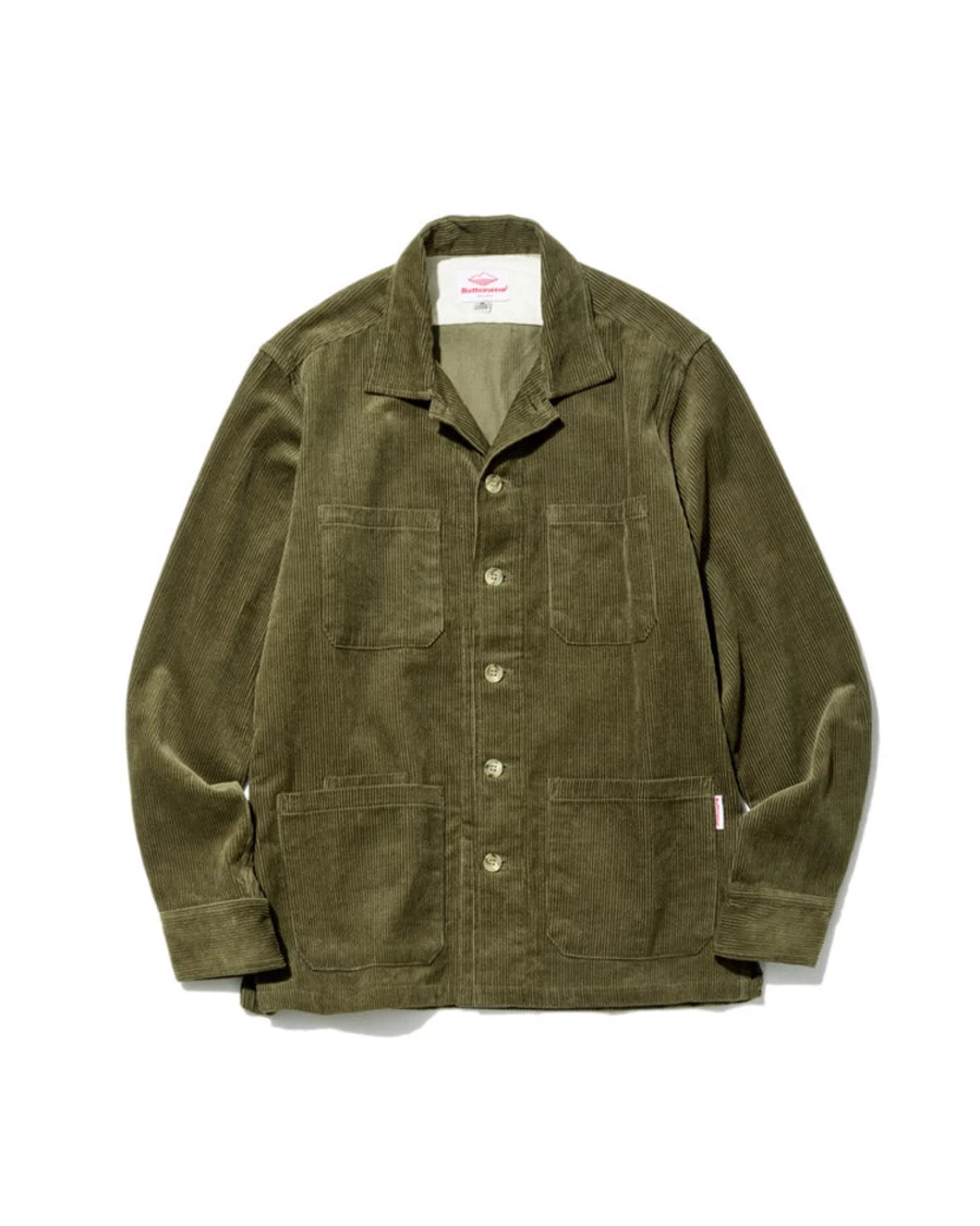 Battenwear Men's Olive Corduroy Five Pocket Canyon Shirt