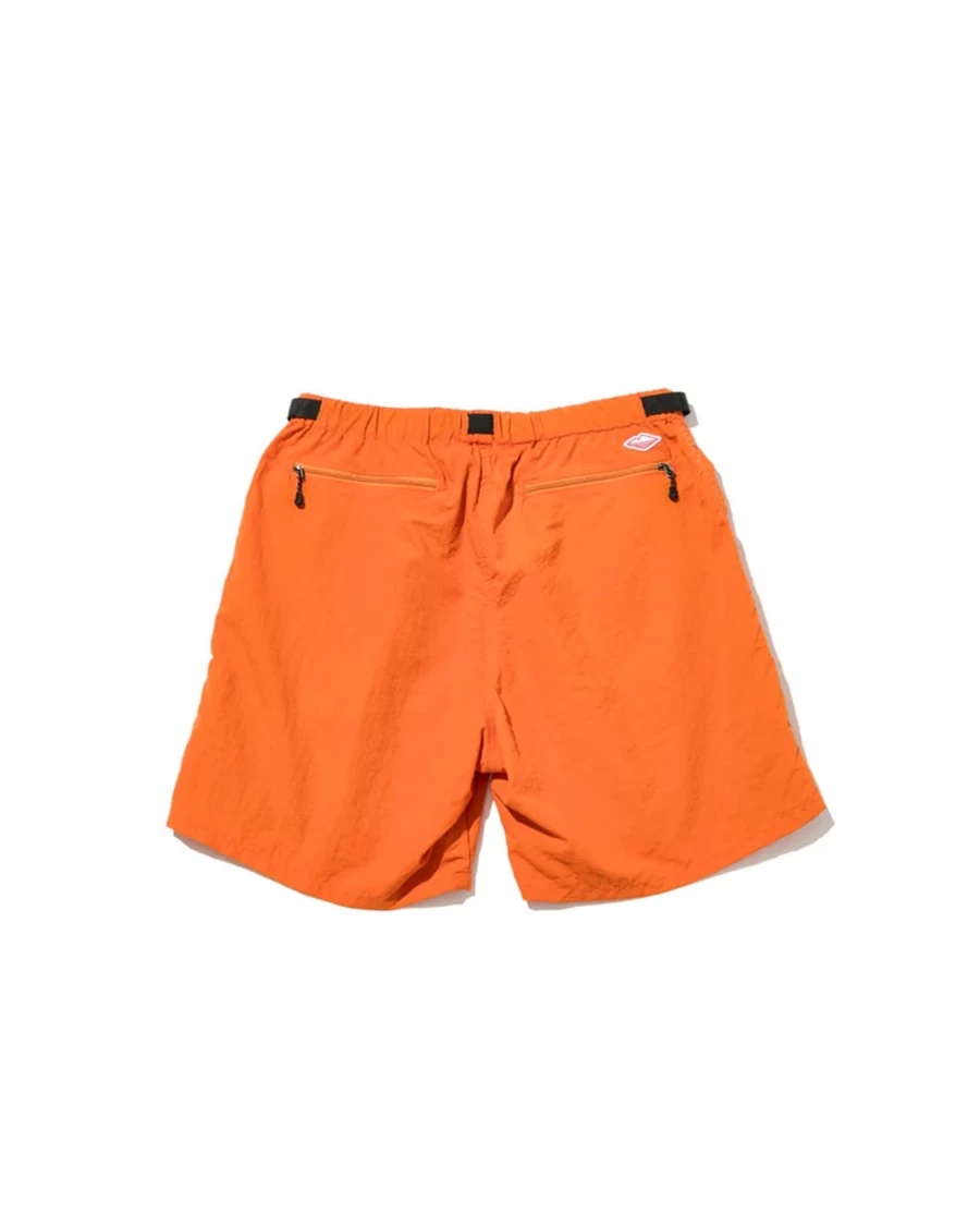 Battenwear Men's Camp Shorts in Orange - Lightweight Outdoor Hiking Shorts