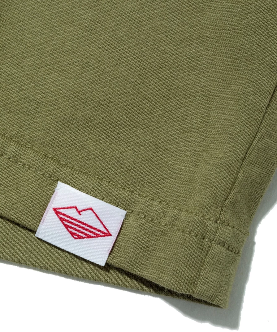 Battenwear Men's Olive Team Long Sleeve Pocket T-Shirt
