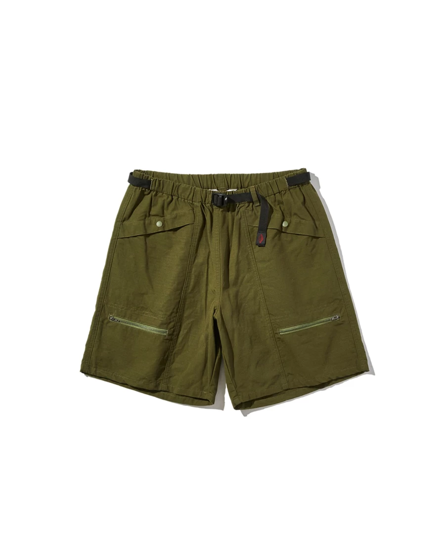 Battenwear Men's Camp Shorts in Olive Drab Ripstop - Durable Outdoor Shorts