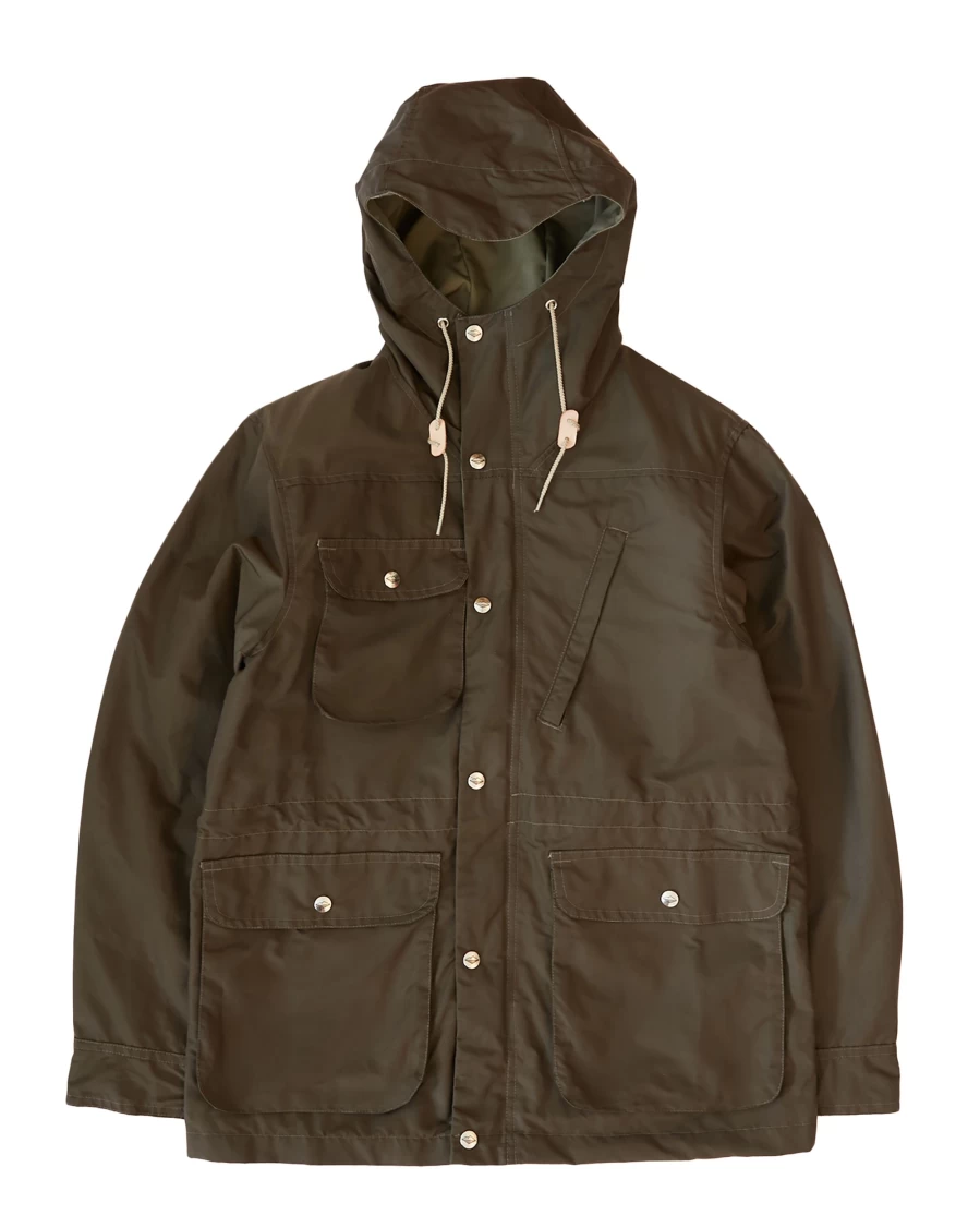 Battenwear Men's Travel Shell Parka in Olive Drab X OD Green