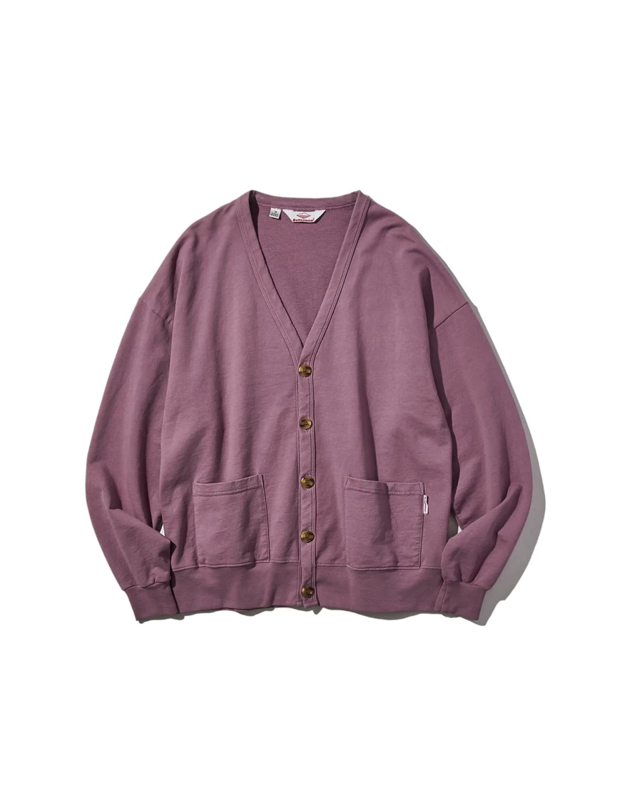 Battenwear Men's Lavender Neighbor Cardigan - Soft Knit Sweater for Casual Wear