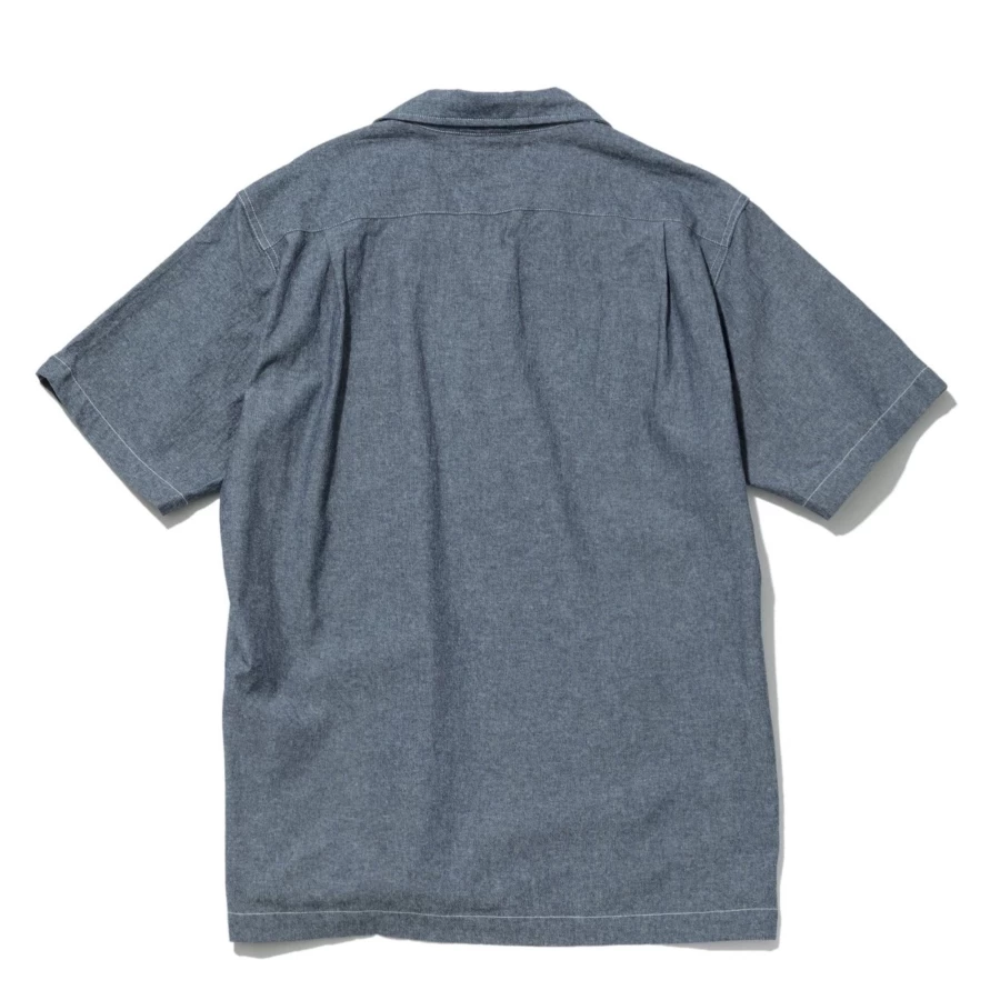 Battenwear Men's Topanga Pullover Sweatshirt in Chambray Blue - Classic Casual Crewneck
