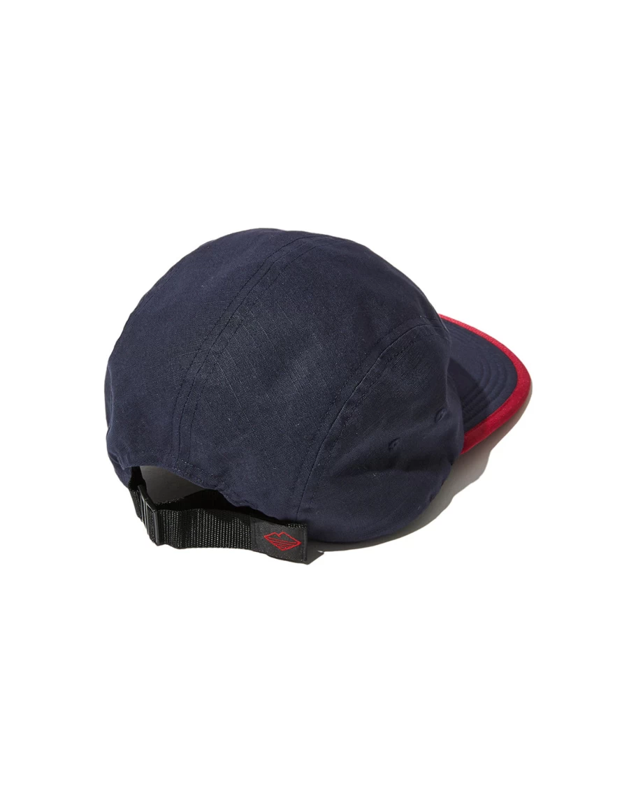Battenwear Men's Navy Ripstop Camp Cap - Classic Military Style Snapback Hat