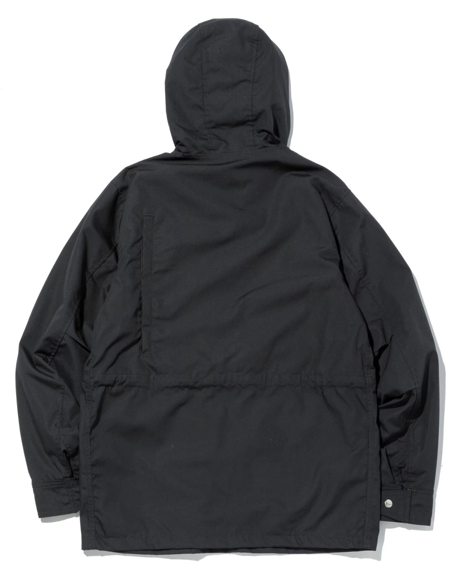 Battenwear Men's Travel Shell Parka Jacket in Black X Black - Lightweight Water-Resistant Outerwear