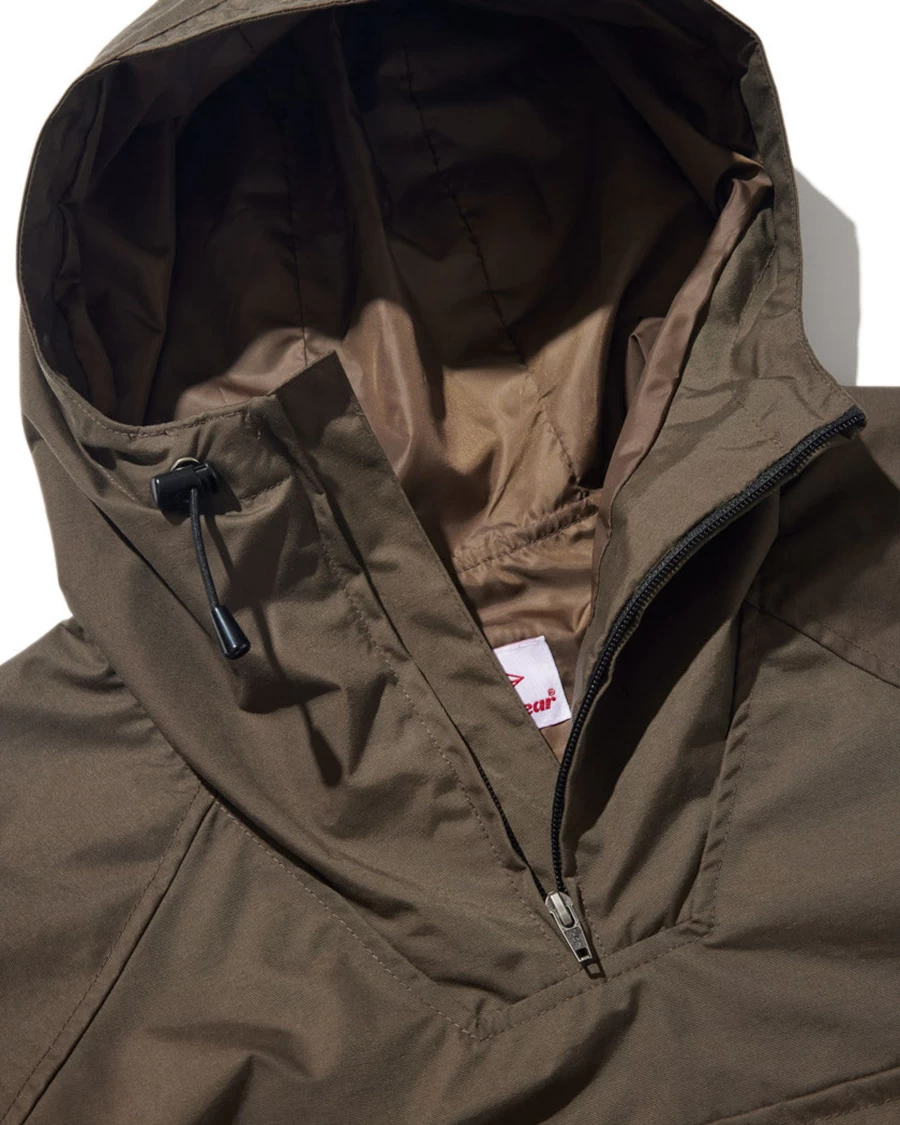 Battenwear Men's Scout Anorak Jacket in Brown - Lightweight Waterproof Outdoor Coat