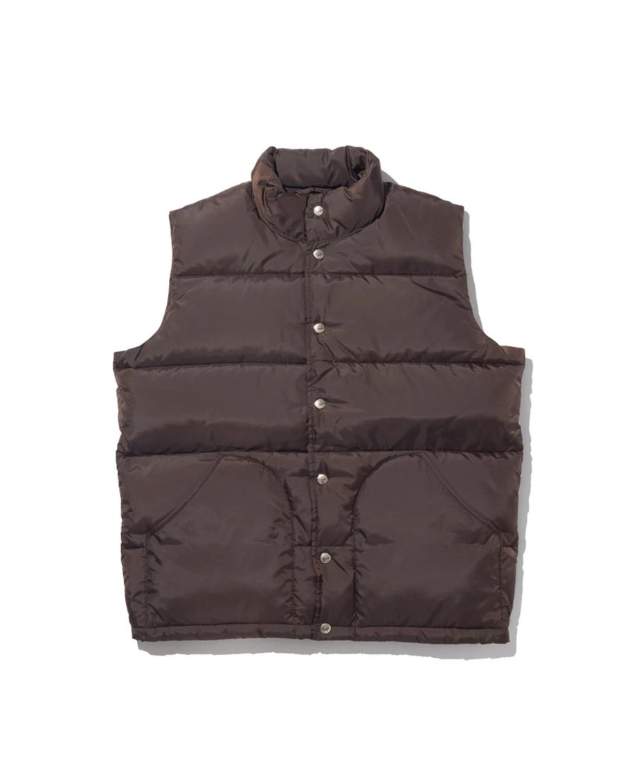 Battenwear Men's Dark Brown Batten-Down Vest V.2 Outdoor Utility Jacket