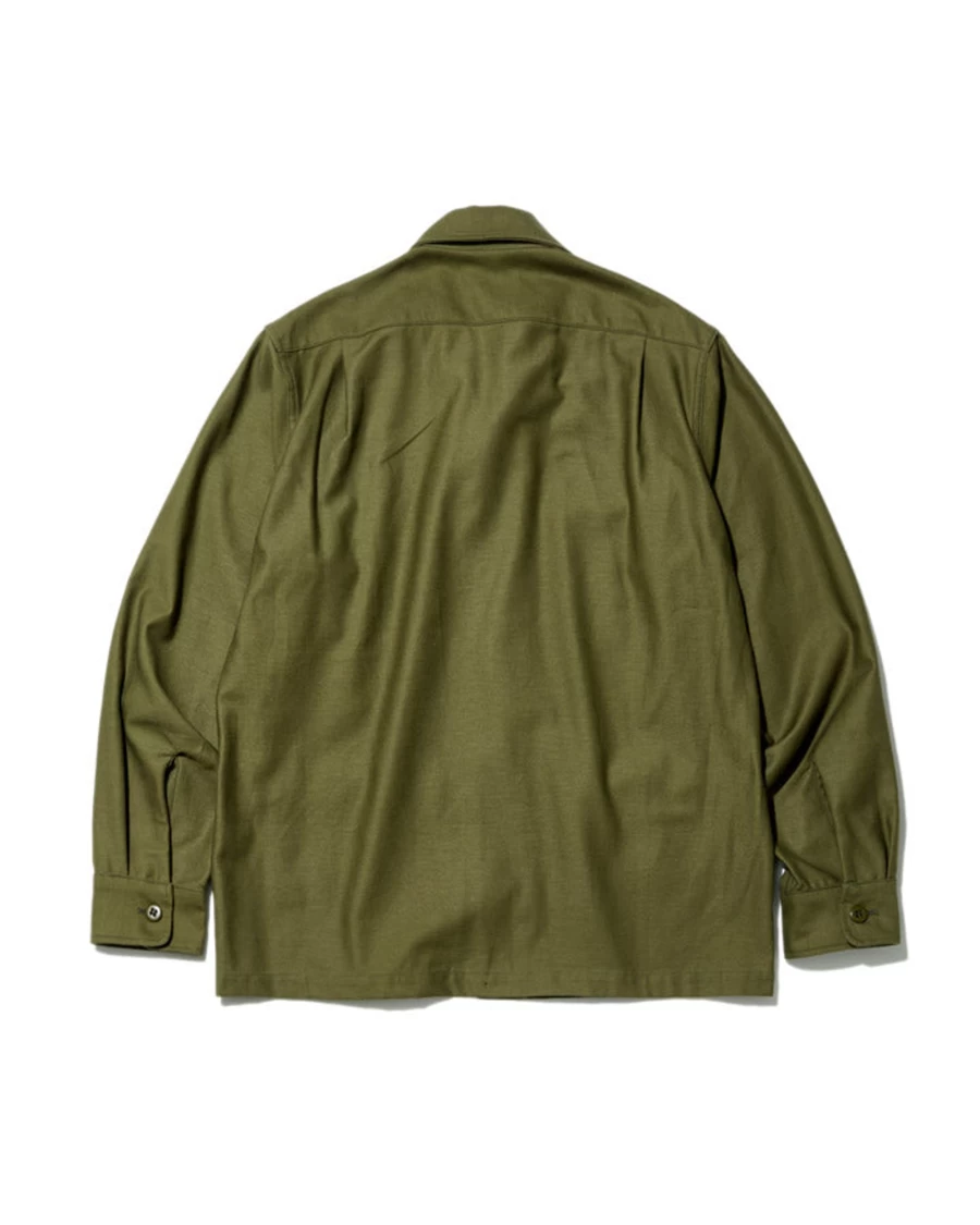 Battenwear Men's Five Pocket Canyon Shirt in Brushed Olive - Classic Utility Style