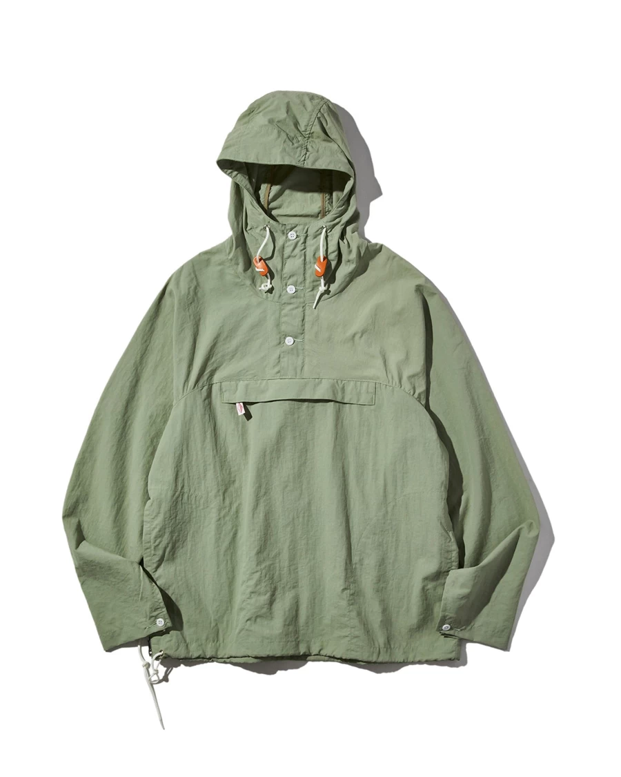 Battenwear Men's Sage Packable Anorak Jacket - Lightweight Travel Hoodie