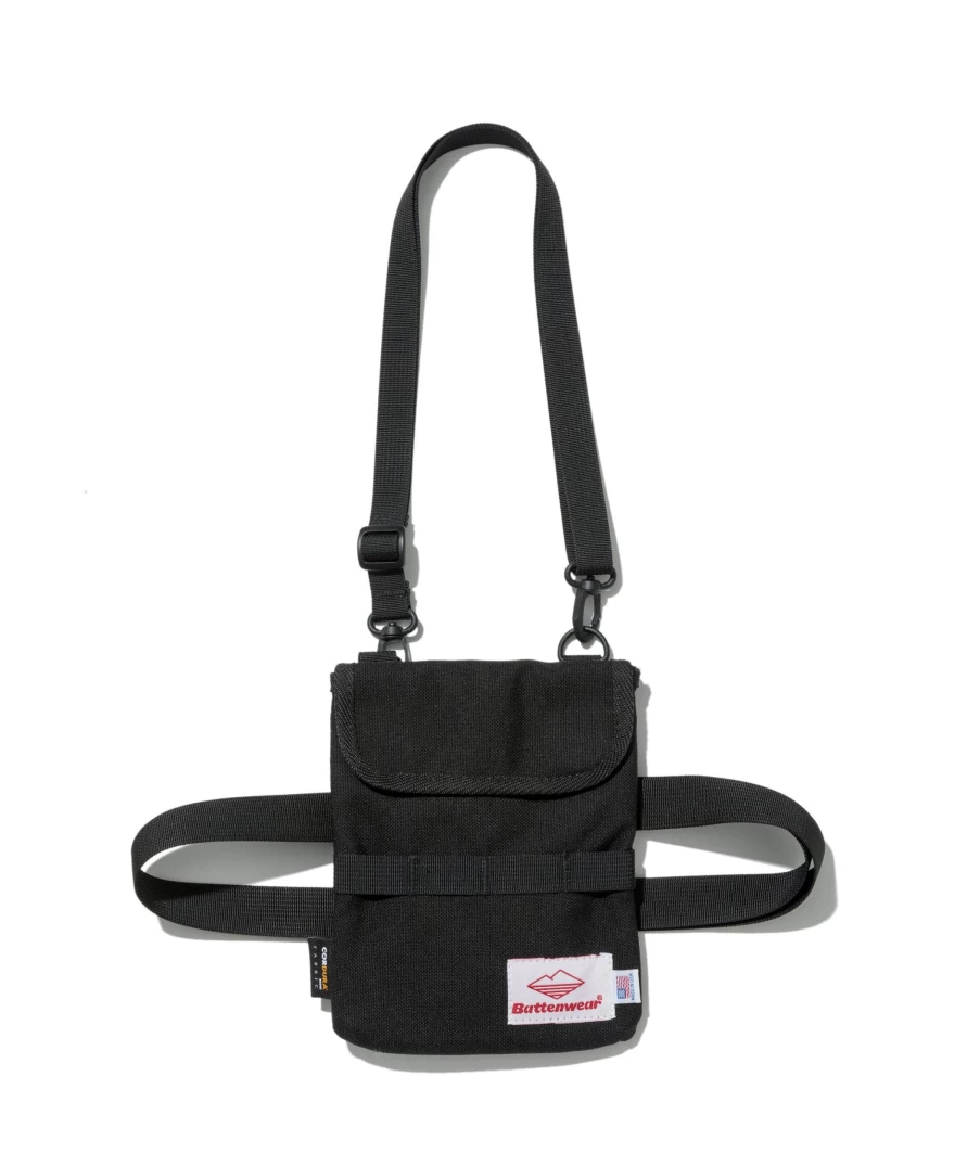 Battenwear Men's Travel Pouch V.2 - Compact Black Organizer for Essentials