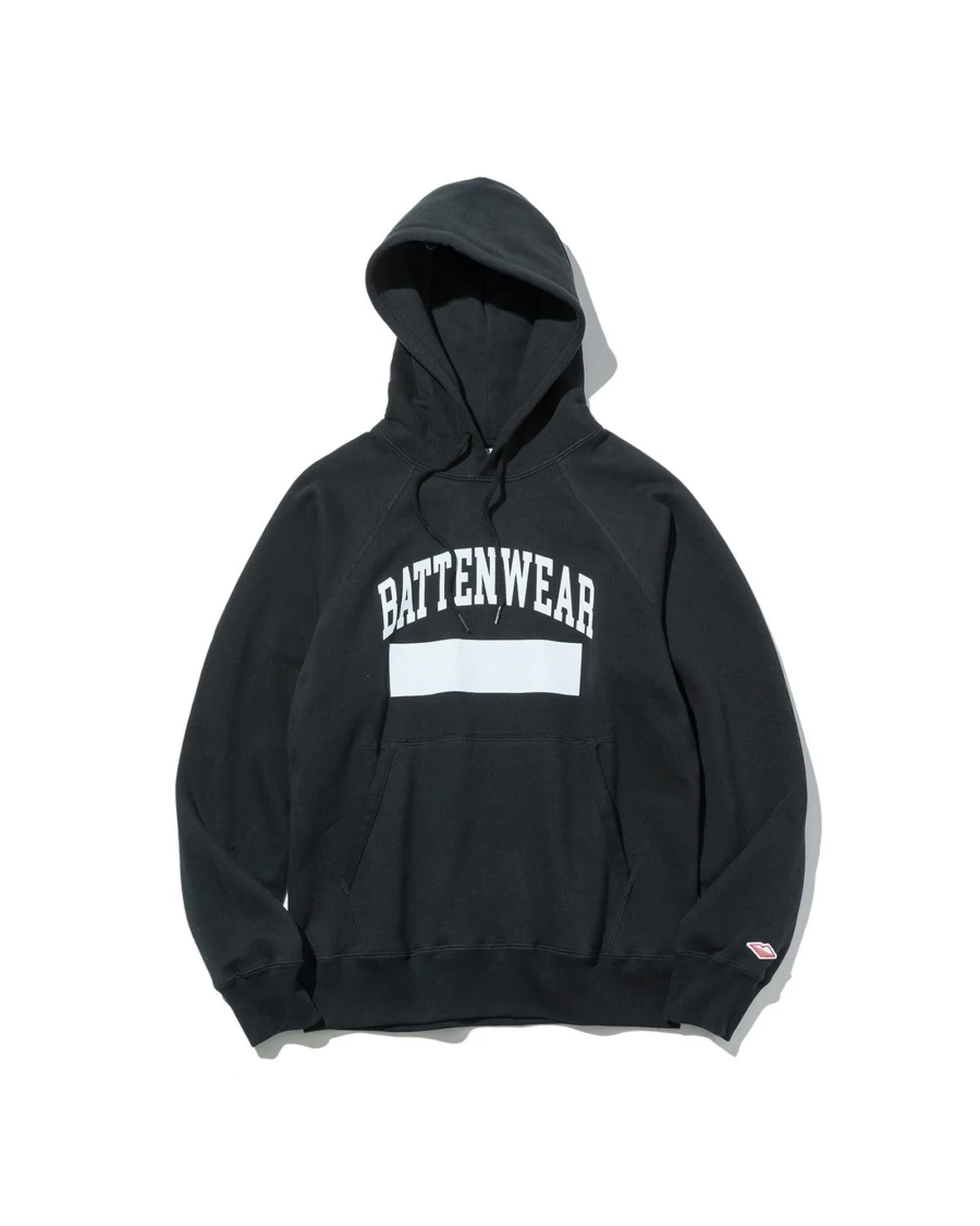 Battenwear Men's Phys Ed Reach-Up Hoody - Black Athletic Pullover