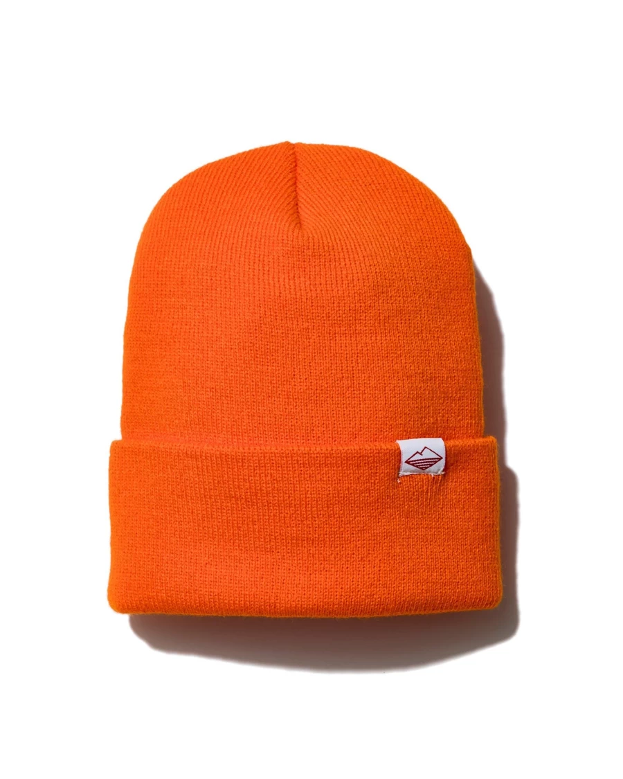 Battenwear Men's Orange Watch Cap V.2 - Classic Casual Beanie for Winter
