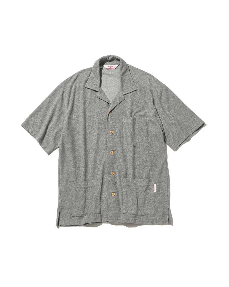 Battenwear Men's Heather Grey Lounge Shirt - Comfortable Casual Wear