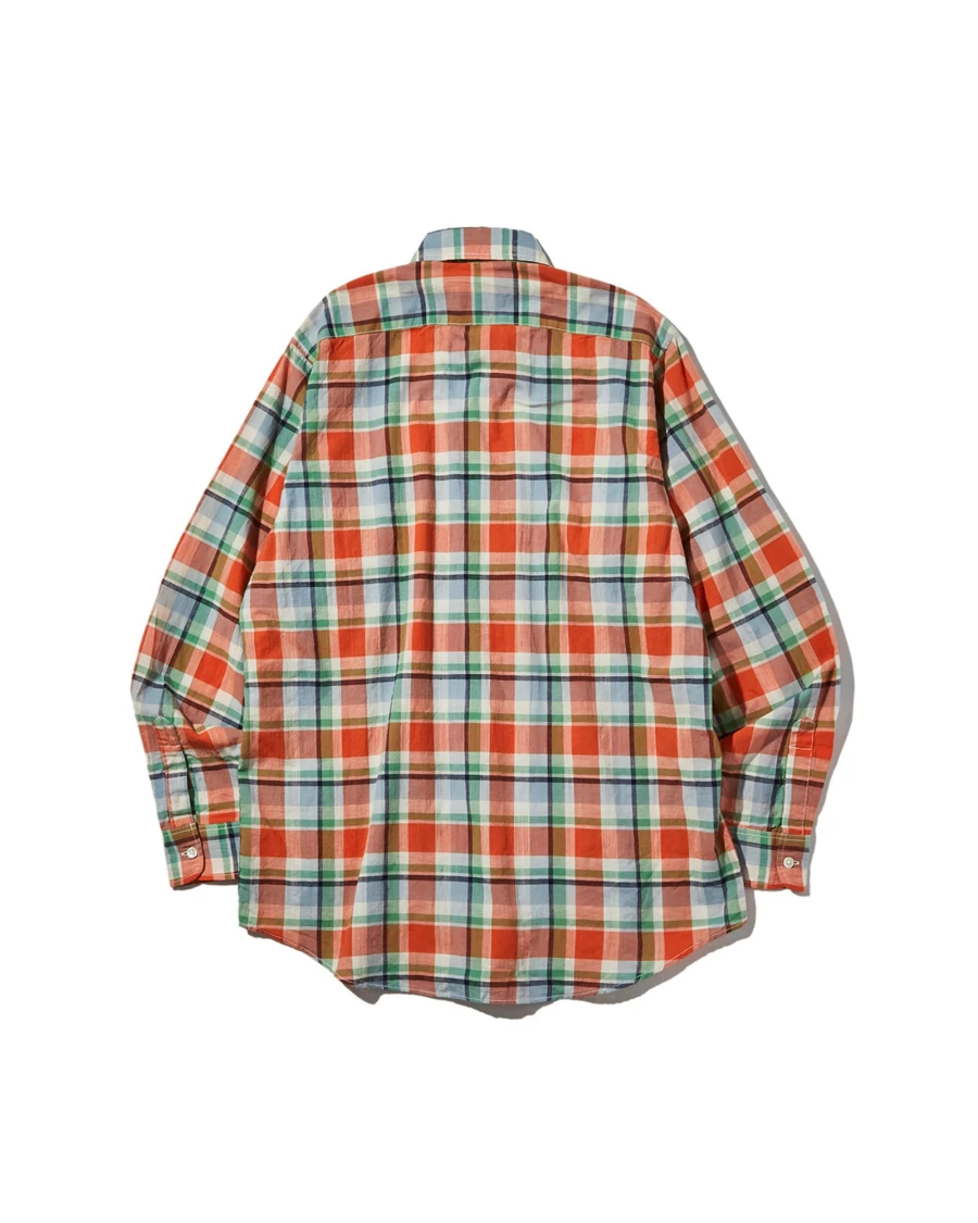 Battenwear Men's Scout Shirt in Salmon Plaid - Classic Casual Flannel Top