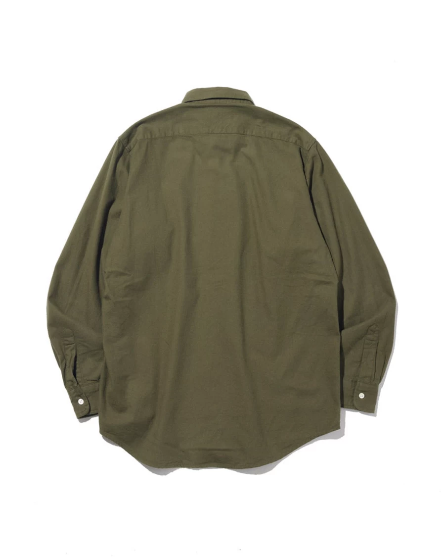 Battenwear Men's Olive BD Scout Shirt – Classic Casual Button-Down Top