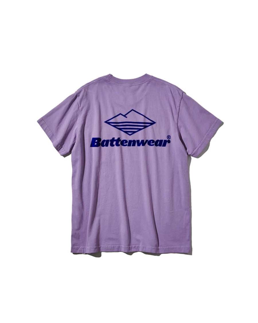 Battenwear Men's Team Short Sleeve Pocket T-Shirt in Lavender
