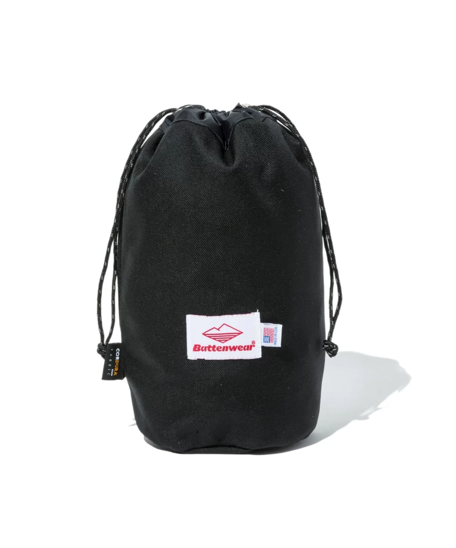 Battenwear Men's Black Stuff Bag V.2 - Durable & Lightweight Packable Backpack