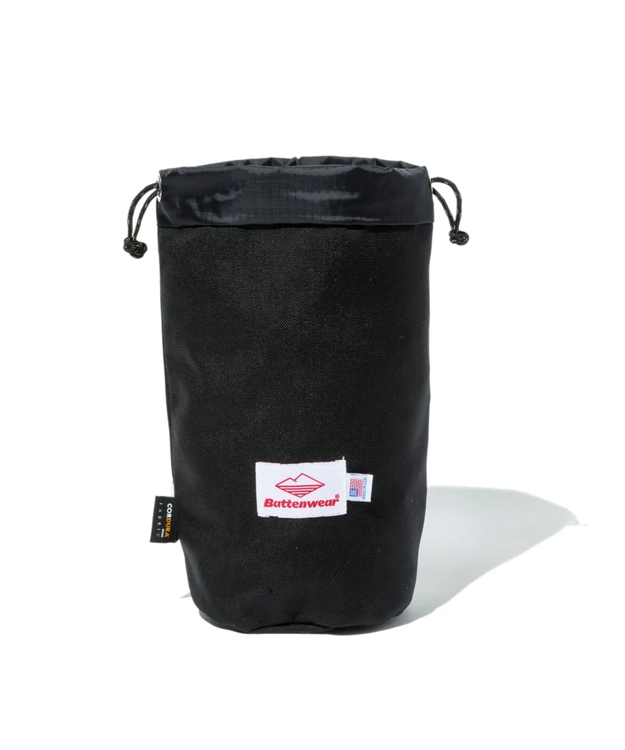 Battenwear Men's Black Stuff Bag V.2 - Durable & Lightweight Packable Backpack