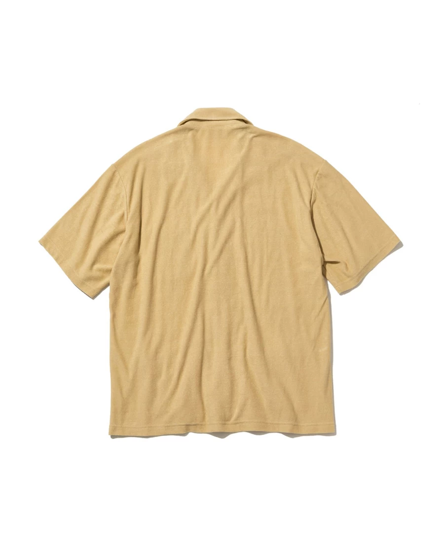 Battenwear Men's Beige Lounge Shirt – Comfortable Casual Shirt for Relaxed Style
