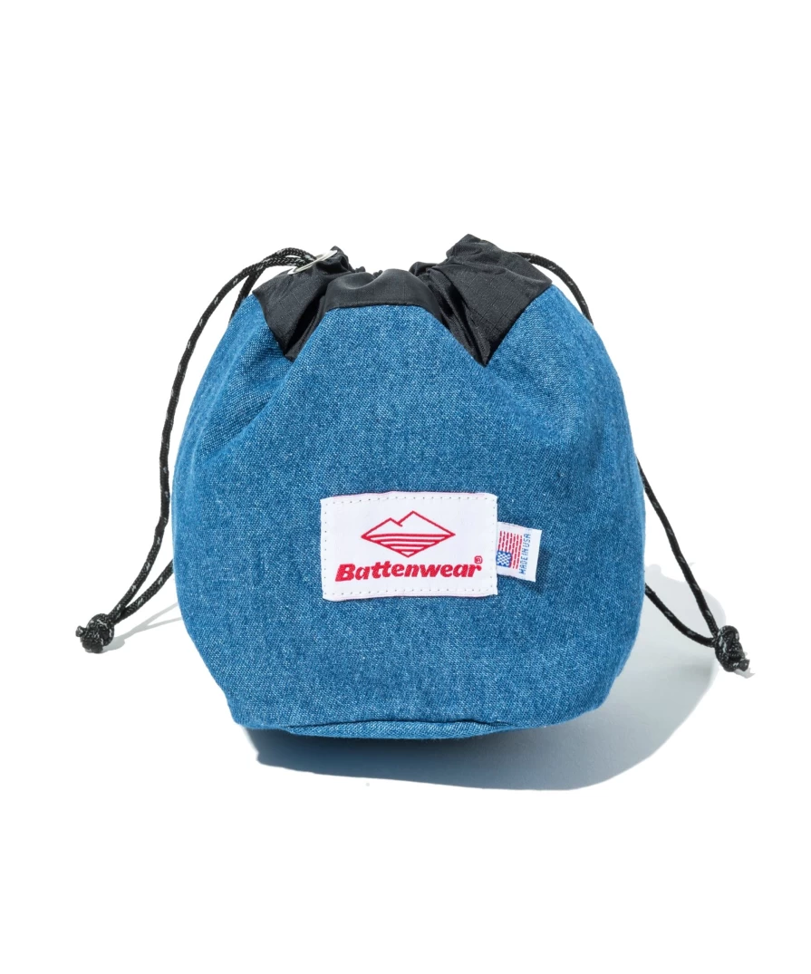 Battenwear Men's Denim Blue Mini Stuff Bag - Compact & Durable Outdoor Accessory