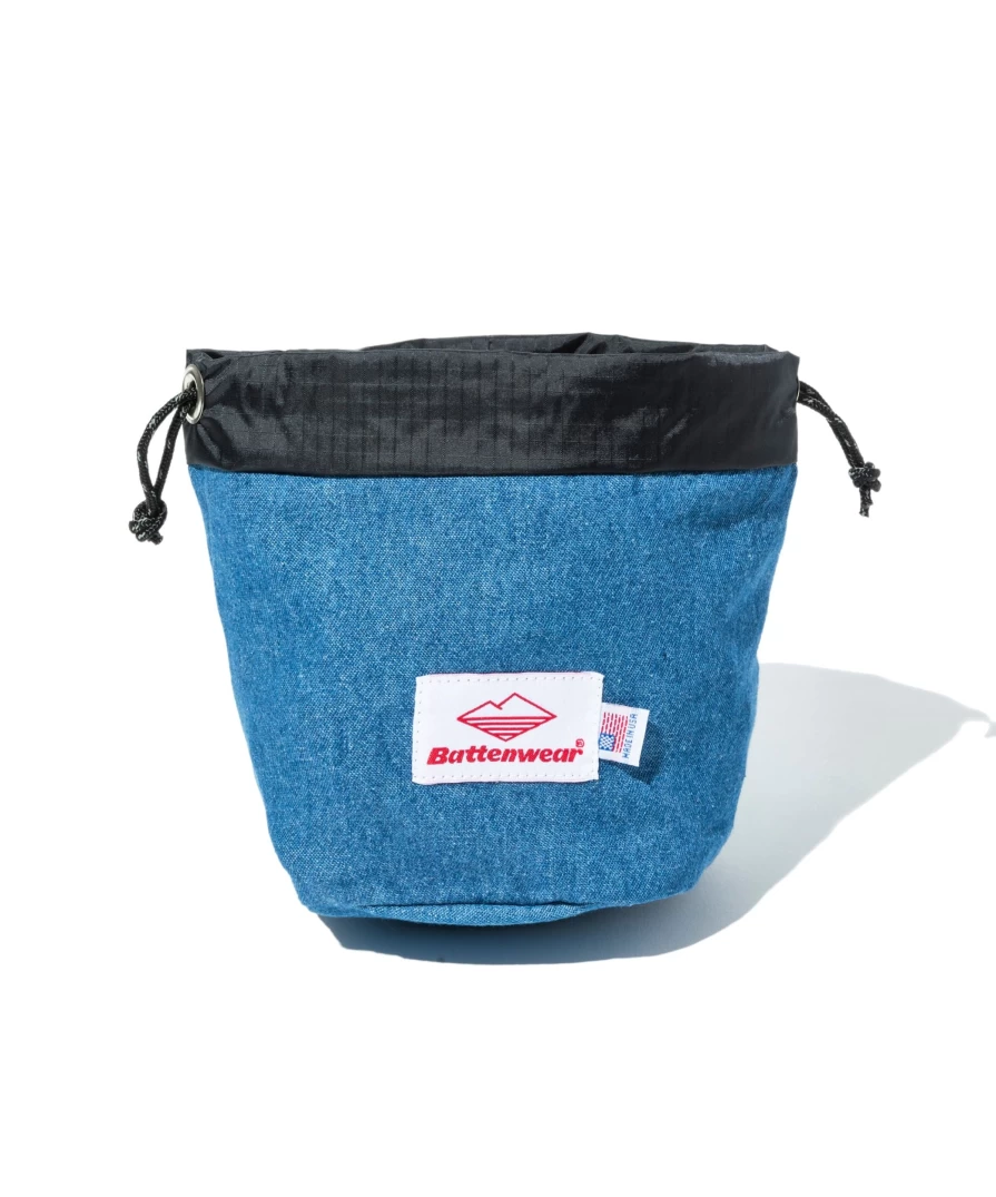Battenwear Men's Denim Blue Mini Stuff Bag - Compact & Durable Outdoor Accessory