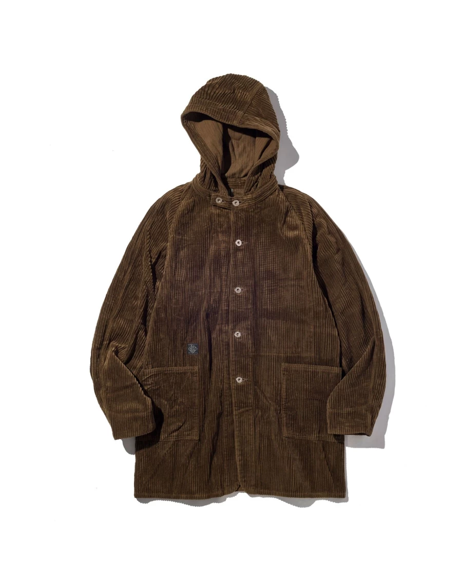 Battenwear Men's Brown SB40 Work Jacket with Hood - Post O'Alls Collaboration