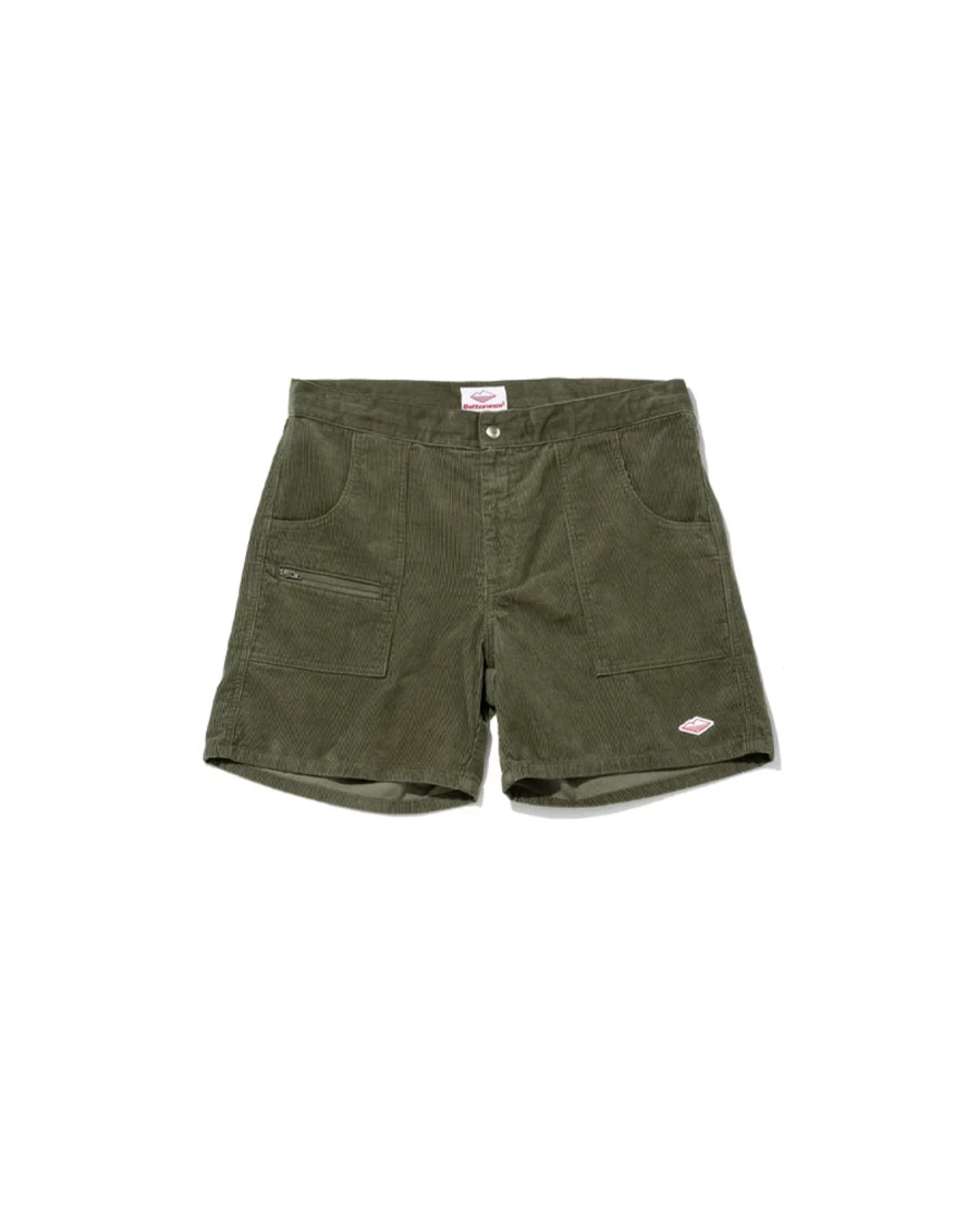 Battenwear Men's Olive Local Shorts - Casual Comfort Fit for Everyday Wear