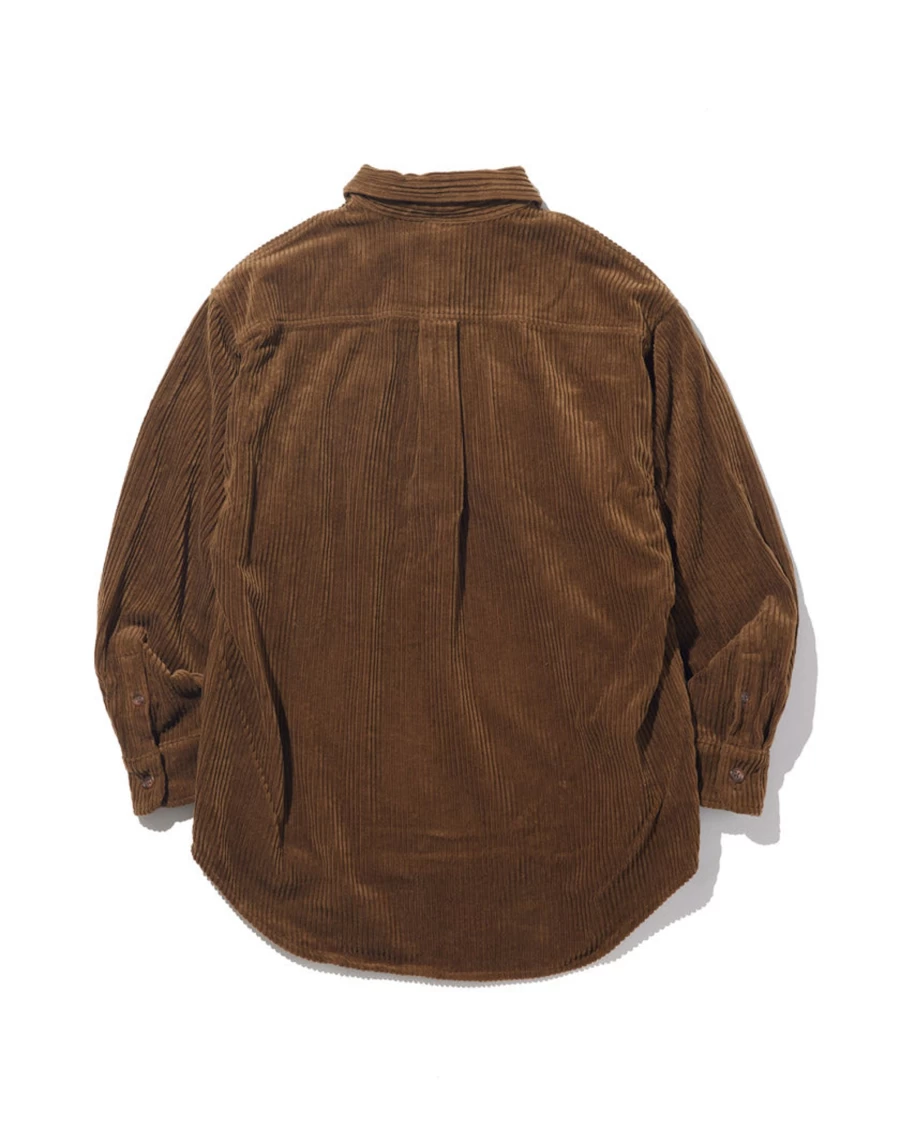 Battenwear Men's Brown Corduroy Lumberjack Pullover Sweatshirt