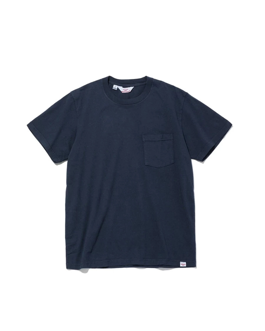 Battenwear Men's Navy Short Sleeve Pocket T-Shirt - S/S Casual Tee