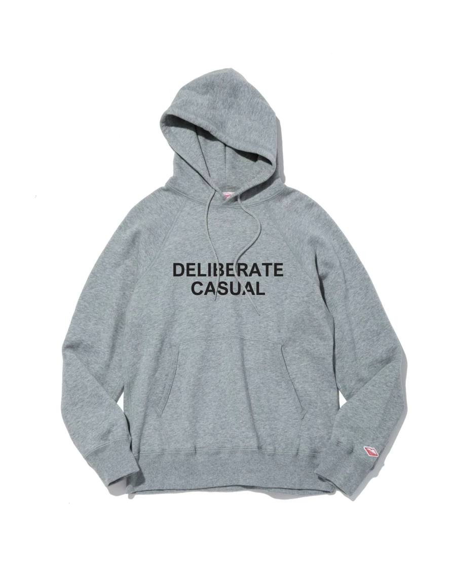 Battenwear Men's Heather Grey Deliberate Casual Reach-Up Hoody