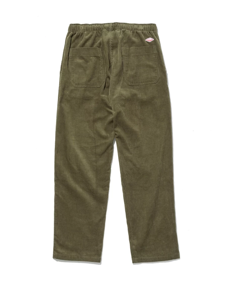 Battenwear Men's Olive Corduroy Active Lazy Pants - Comfortable Casual Wear