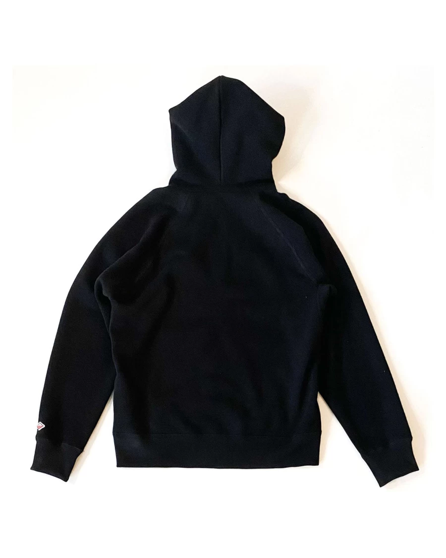 Battenwear Men's Reach-Up Zip Hoody - Black Full-Zip Sweatshirt