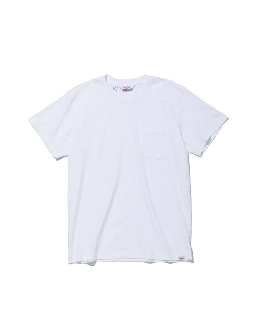 Battenwear Men's White Short Sleeve Pocket T-Shirt - S/S Pocket Tee