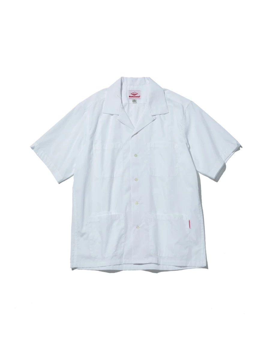 Battenwear Men's White Five Pocket Island Shirt - Casual Comfort Fit