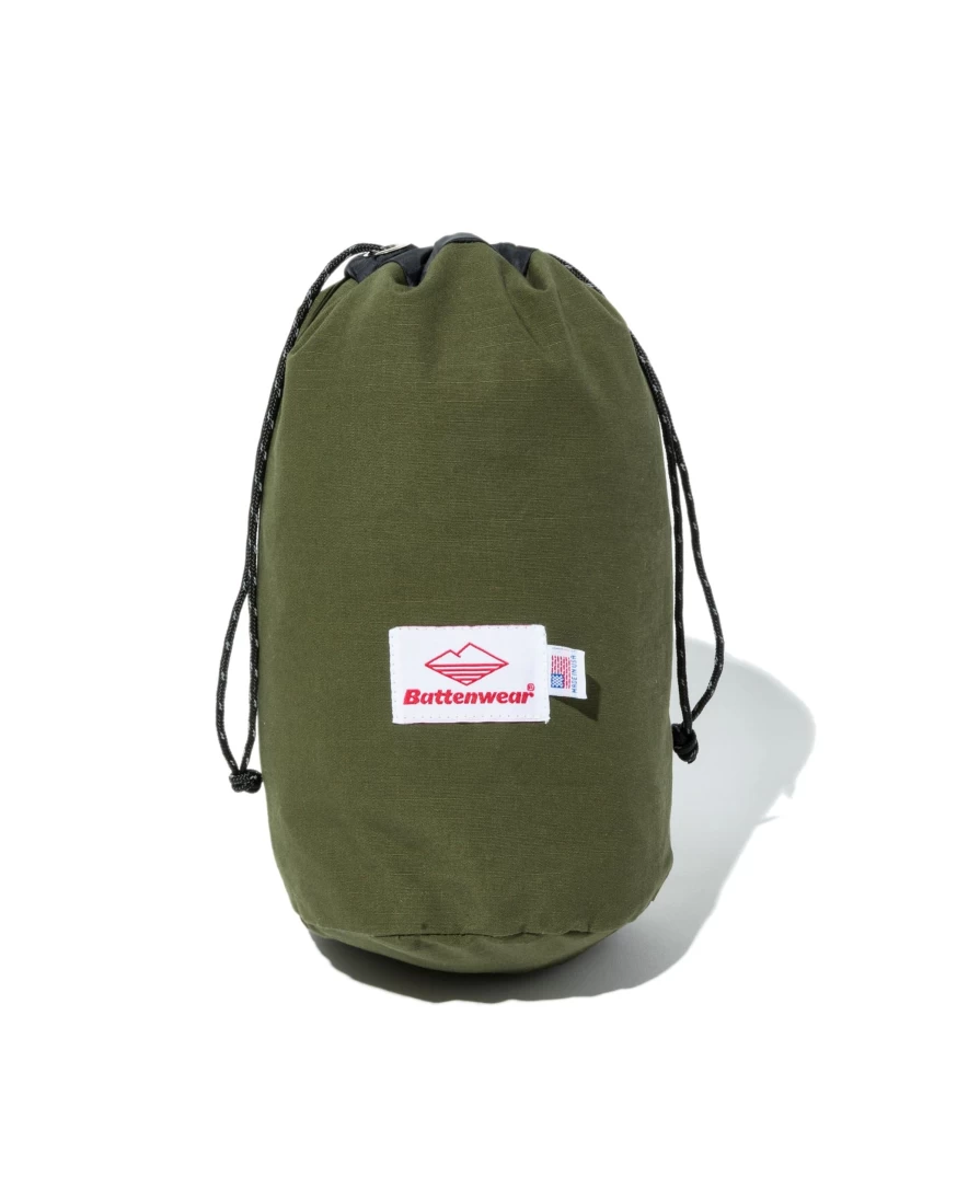 Battenwear Men's Olive Drab Ripstop Stuff Bag V.2 - Durable Outdoor Gear