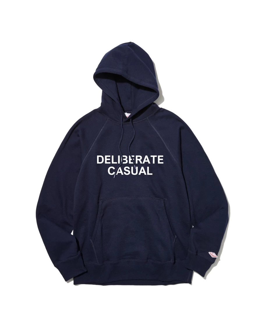 Battenwear Men's Midnight Navy Deliberate Casual Reach-Up Hoody - Comfortable Pullover Sweatshirt