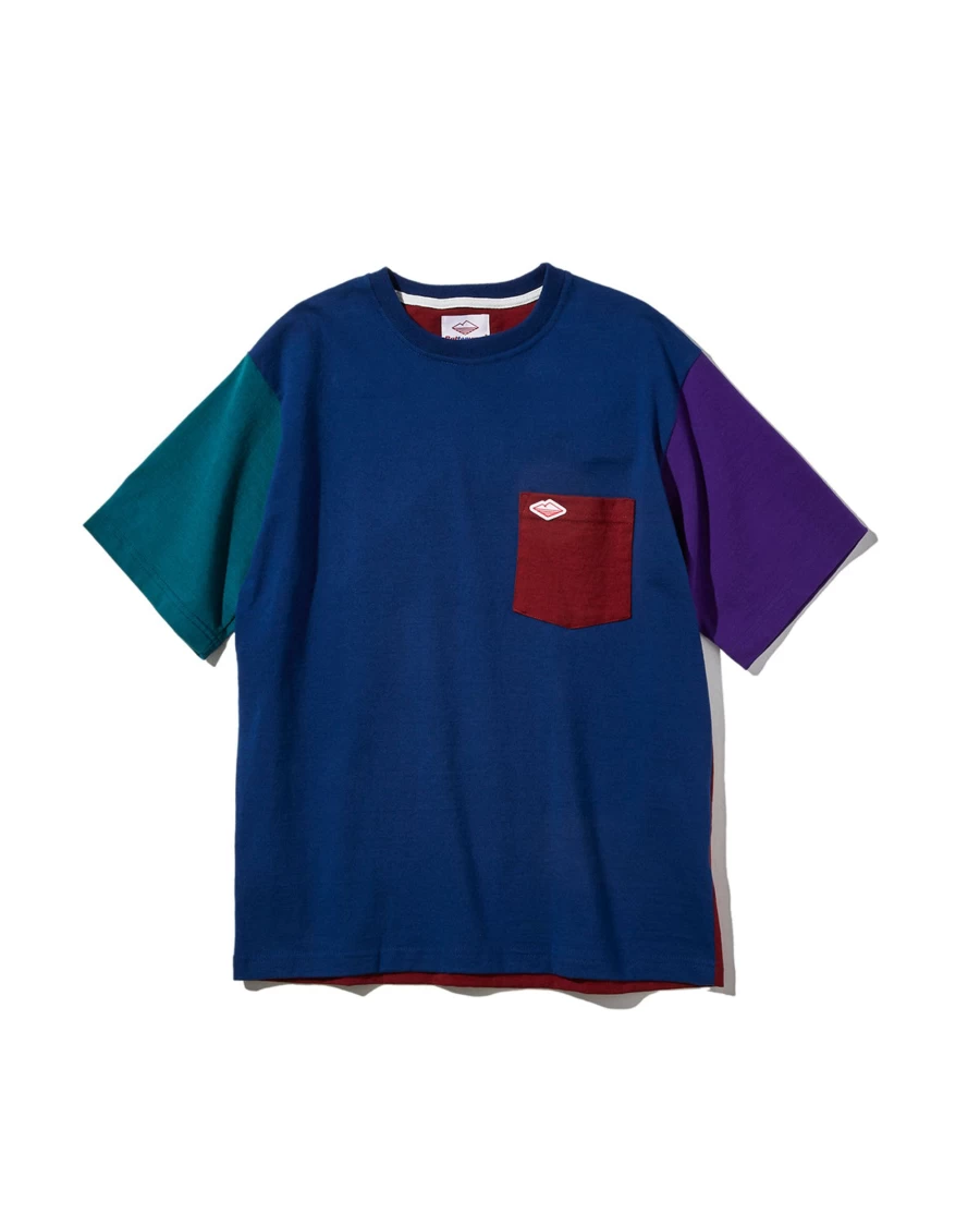 Battenwear Men's Pocket Rugby Tee - Multi Panel Color Stylish Casual Shirt