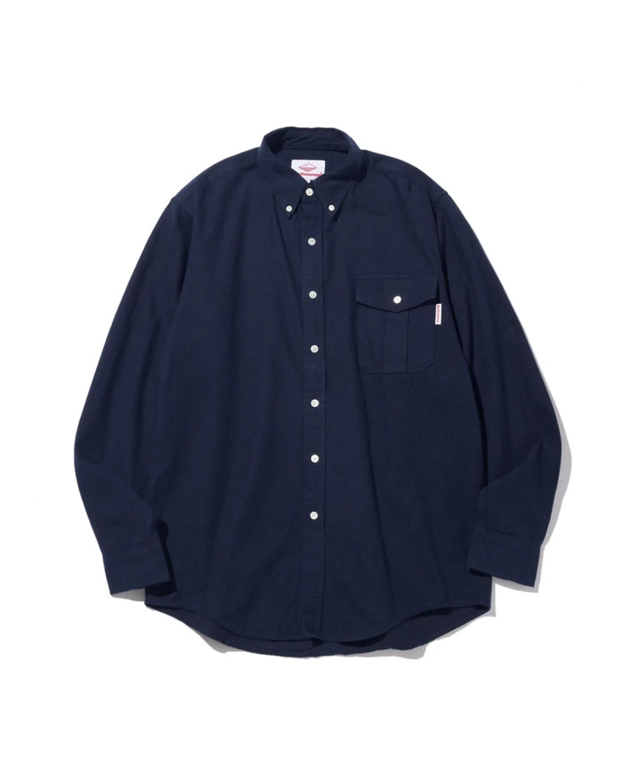 Battenwear Men's Navy BD Scout Shirt – Classic Casual Button-Down Top
