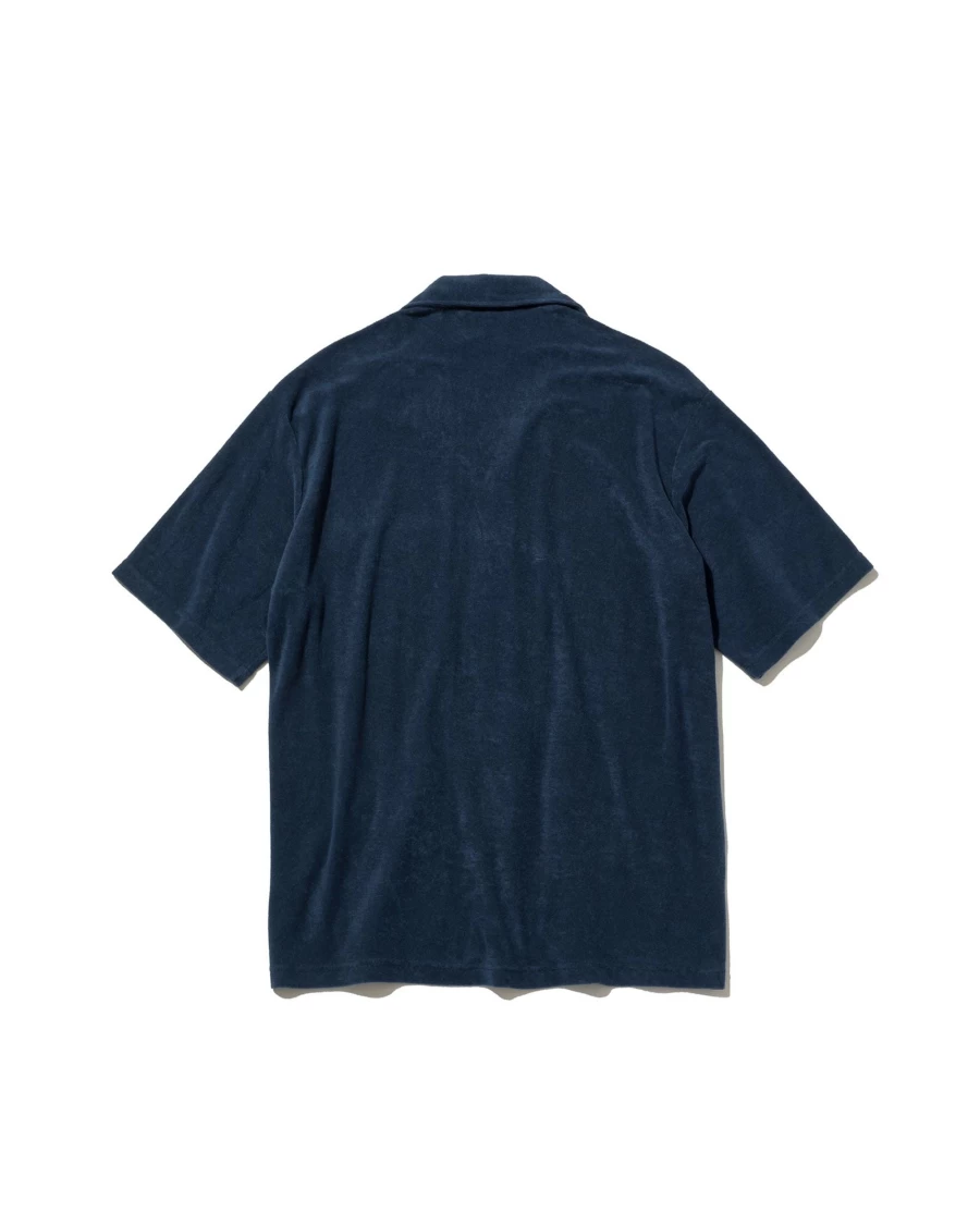 Battenwear Men's Navy Lounge Shirt - Comfortable Casual Wear for Relaxation