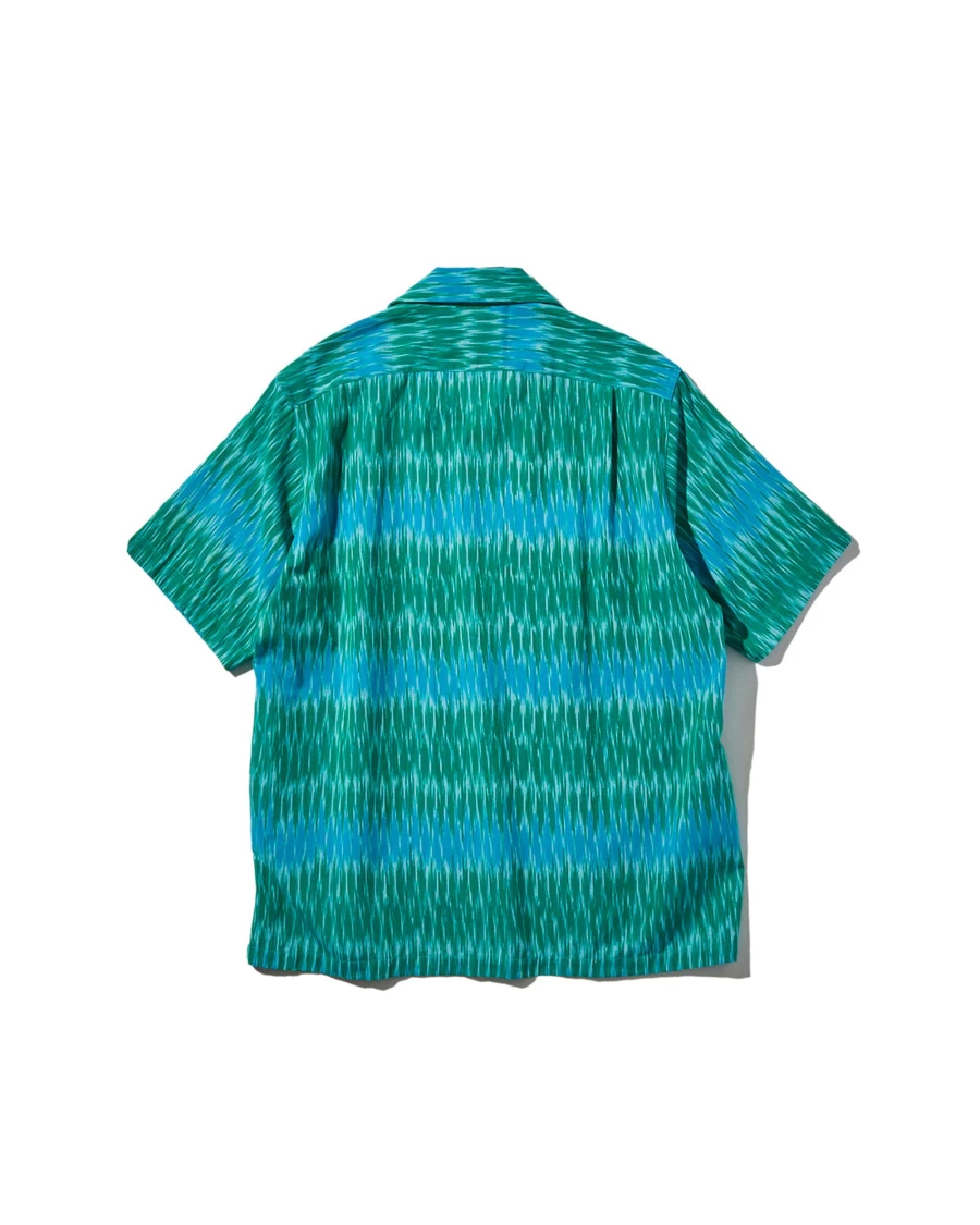Battenwear Men's Green Ikat Five Pocket Island Shirt