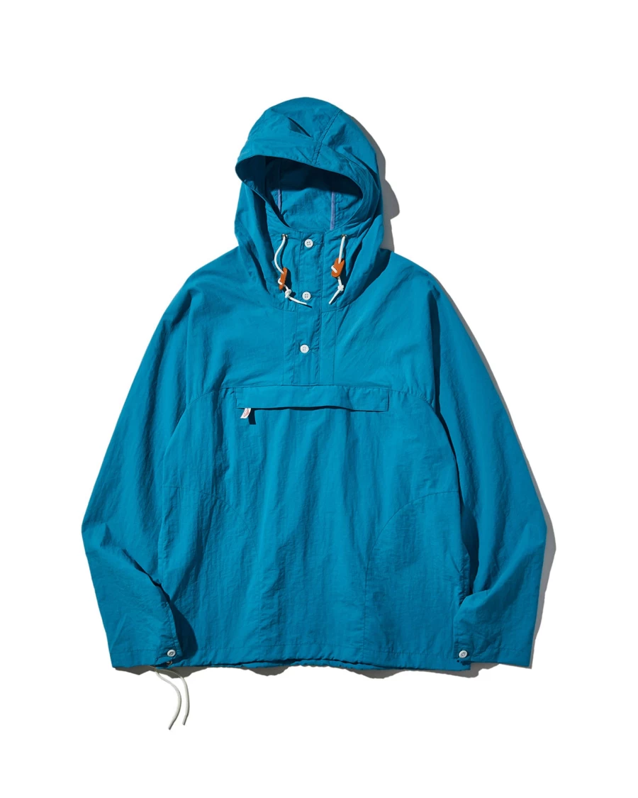Battenwear Men's Aqua Packable Anorak Jacket - Lightweight Water-Resistant Travel Coat