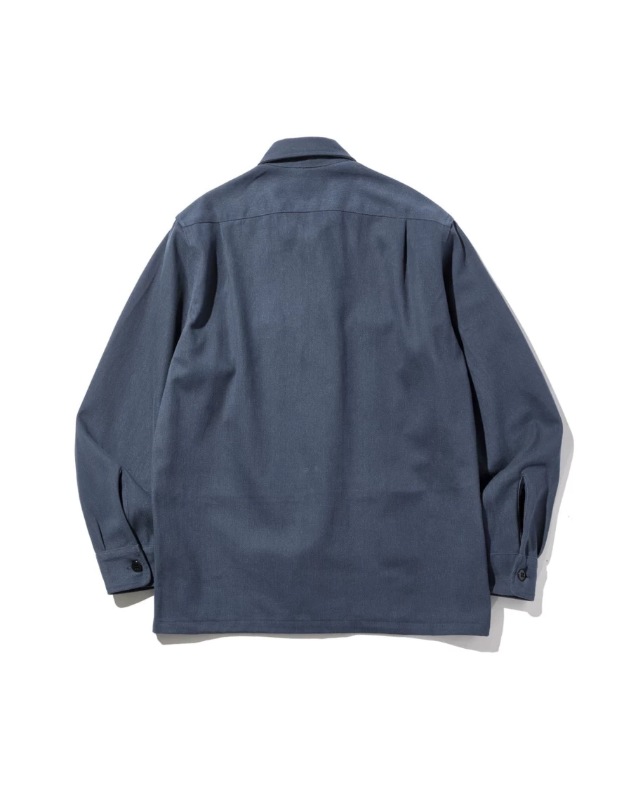 Battenwear Men's Five Pocket Canyon Shirt in Brushed Navy - Classic Utility Style