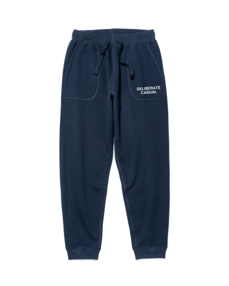 Battenwear Men's Deliberate Casual Step-Up Sweatpants in Midnight Navy