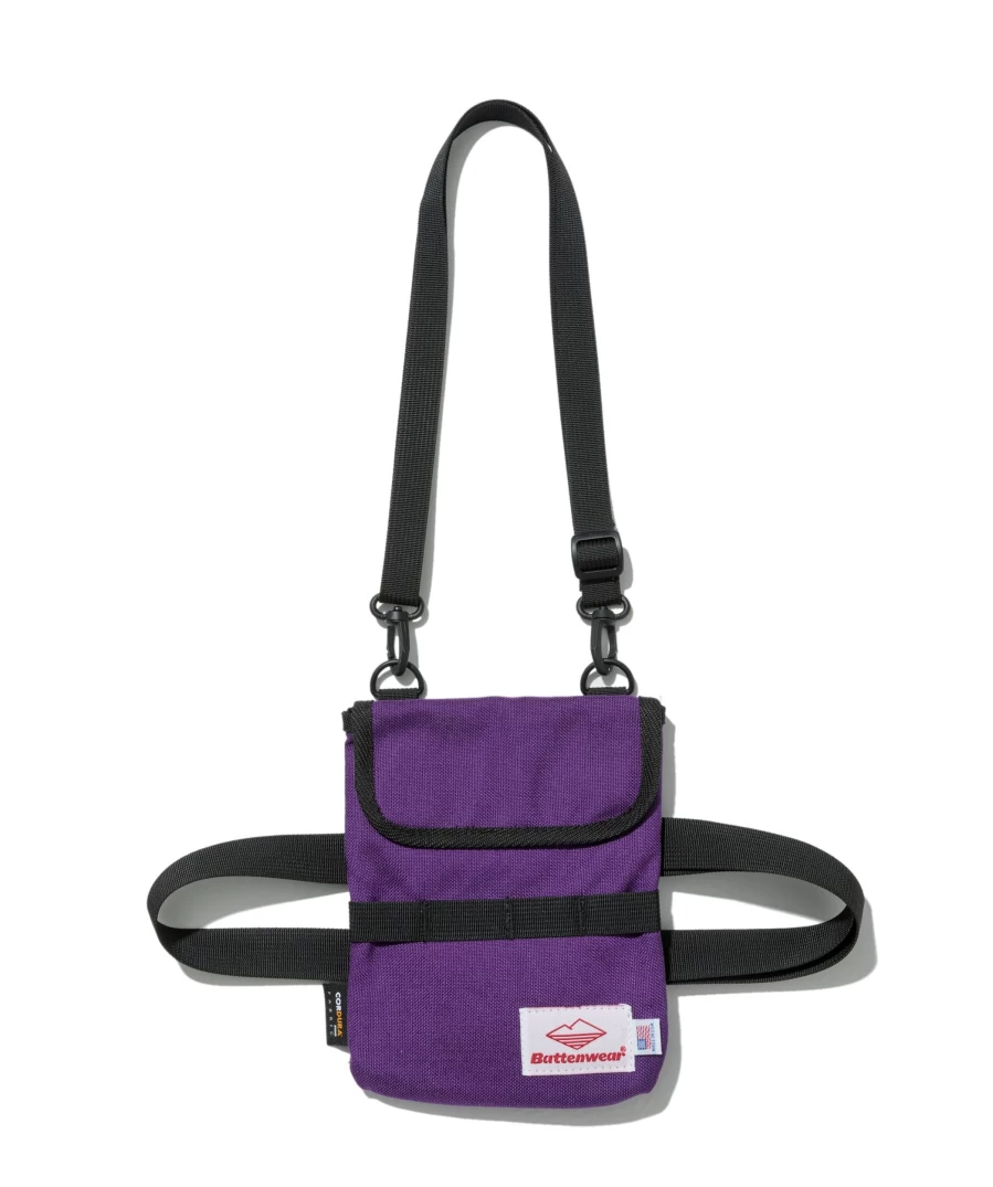 Battenwear Men's Travel Pouch V.2 - Secure Purple Organizer for Essentials