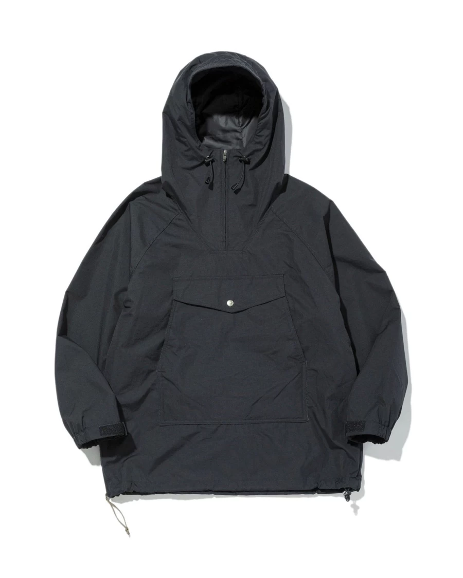 Battenwear Men's Scout Anorak Jacket in Black - Lightweight Water-Resistant Outdoor Coat