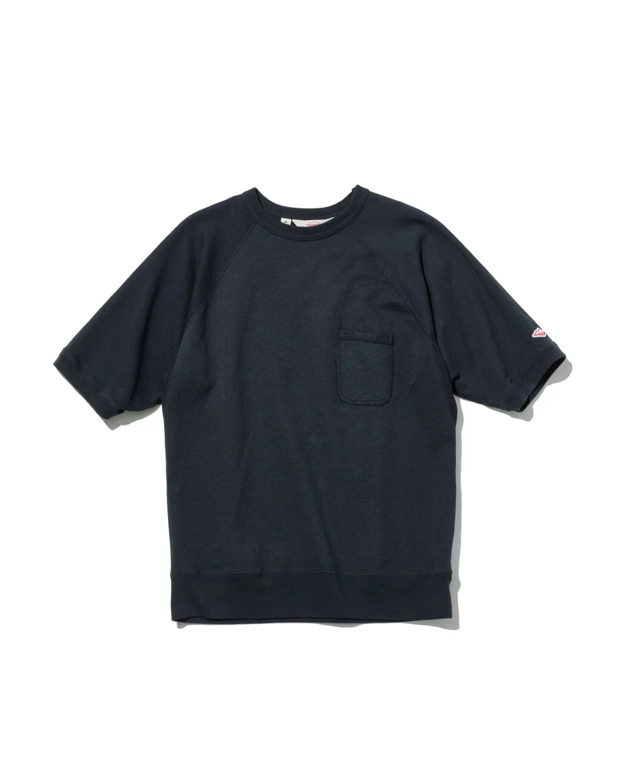 Battenwear Men's Dark Navy Short-Sleeve Reach-Up Sweatshirt | S/S Pullover