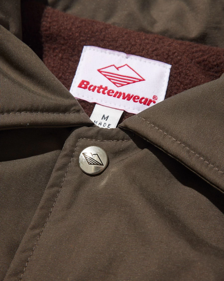 Battenwear Men's Brown Beach Breaker Lined Jacket