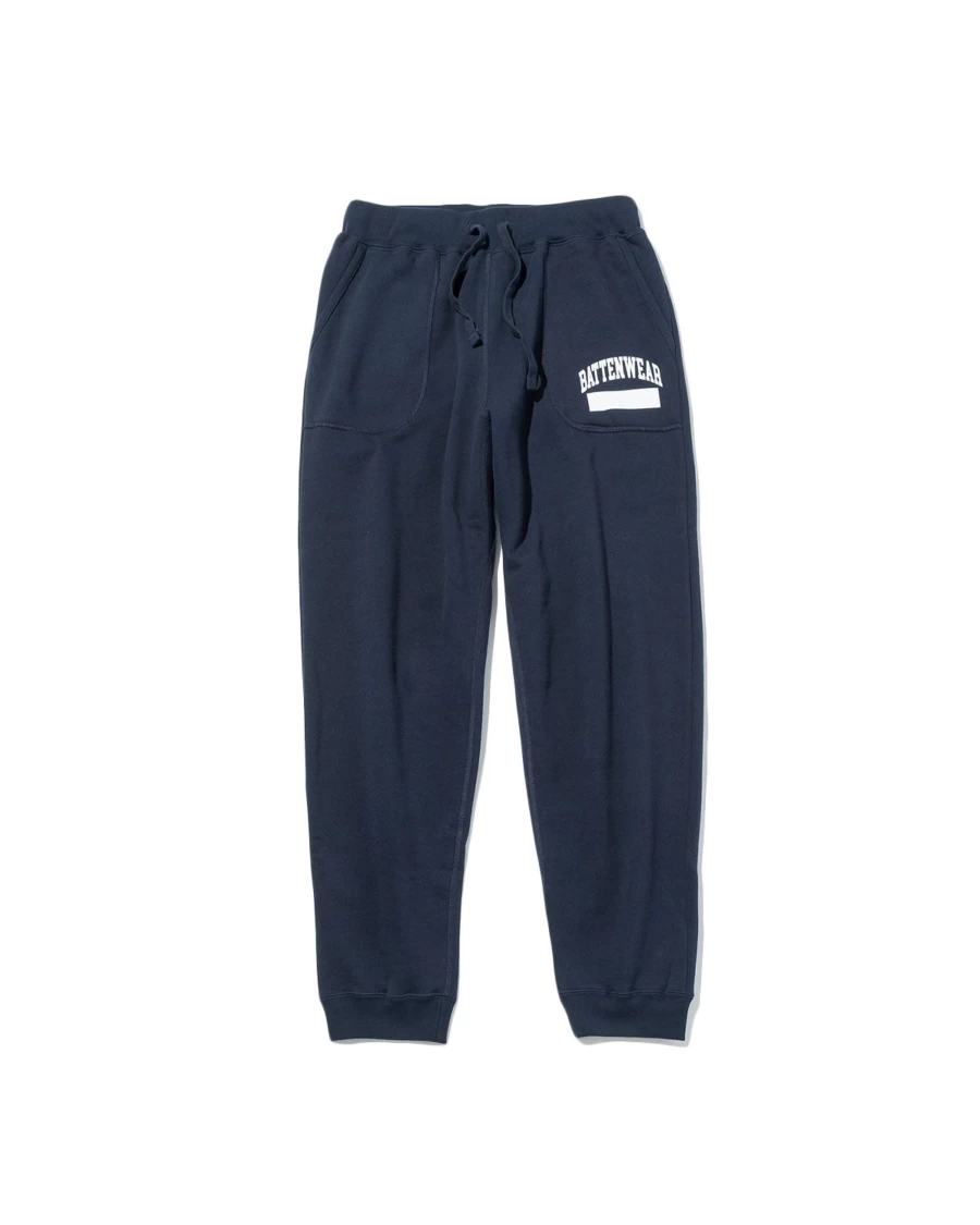 Battenwear Men's Phys Ed Step-Up Sweatpants in Midnight Navy - Comfortable Athletic Joggers